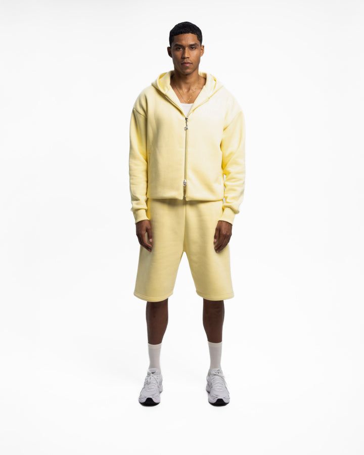 Two-Way Zip Hoodie Butter