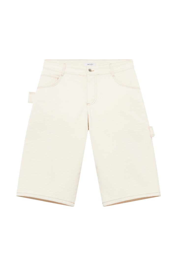 Workwear Cream Shorts