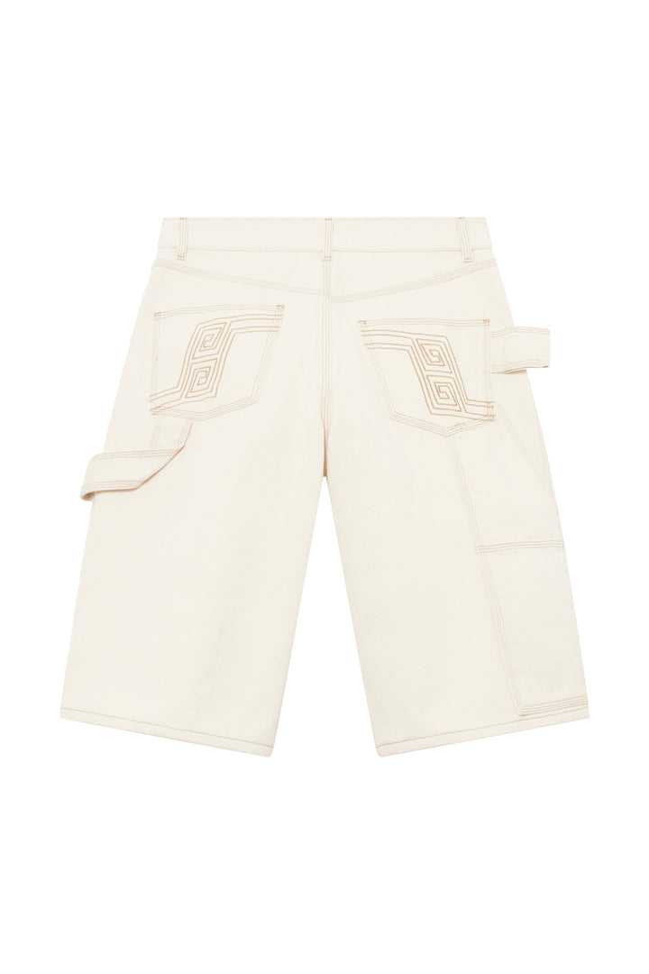 Workwear Cream Shorts