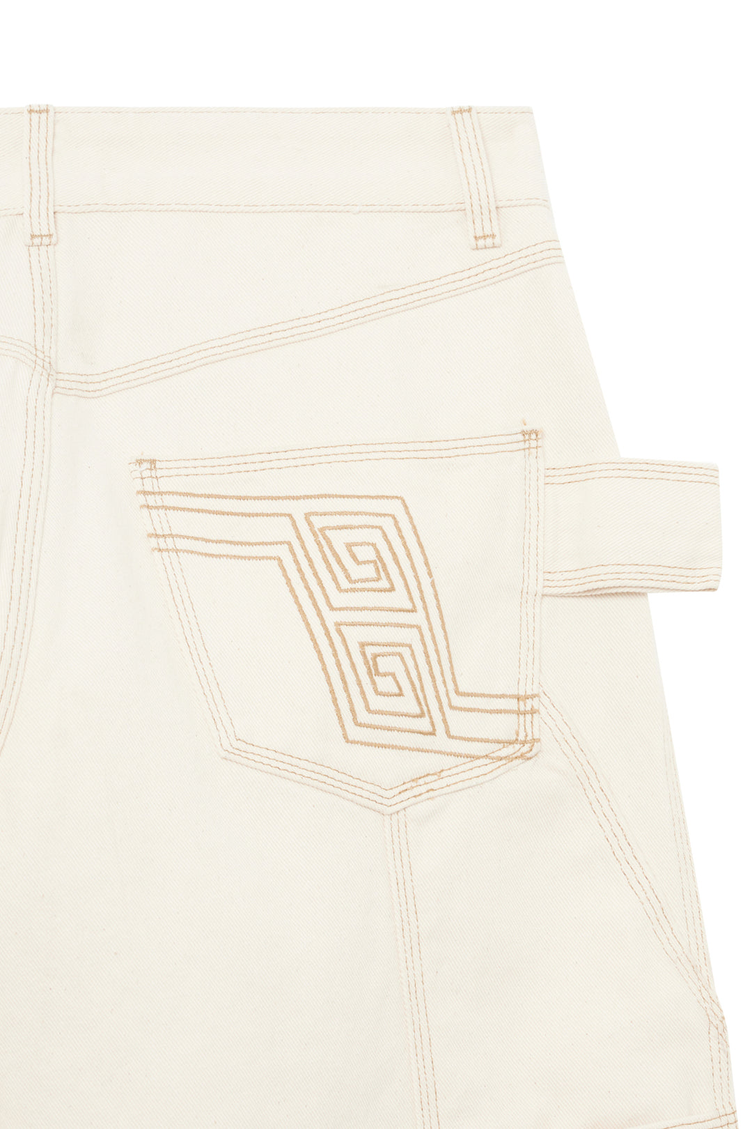 Workwear Cream Shorts