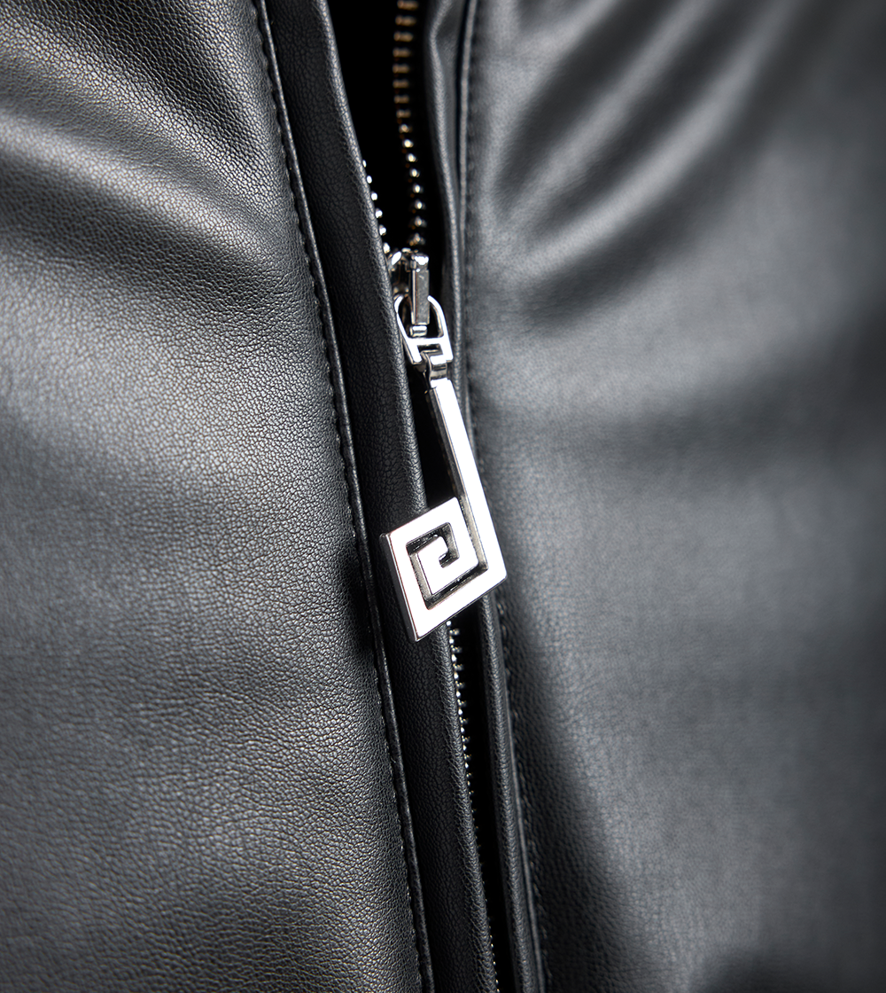 Puffer Leather Jacket
