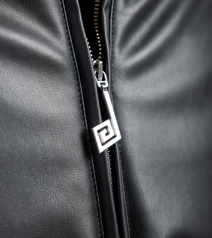 Puffer Leather Jacket
