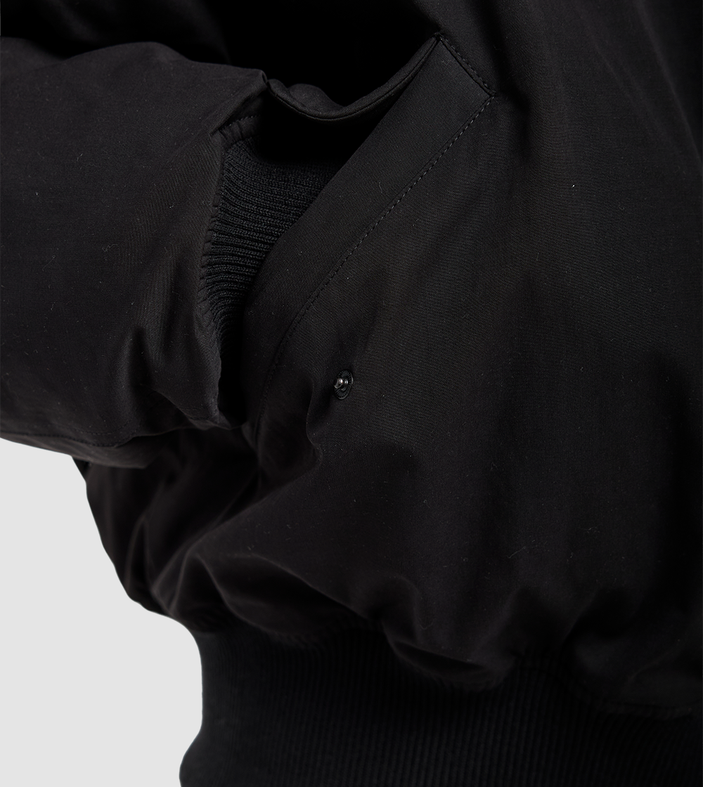 Hooded Bomber Black