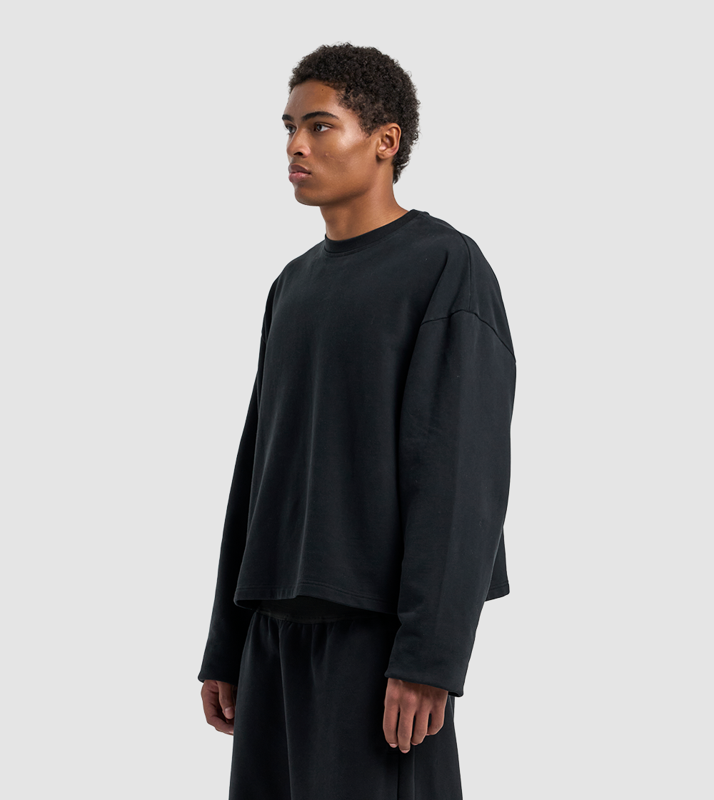 Longsleeve Raw Black