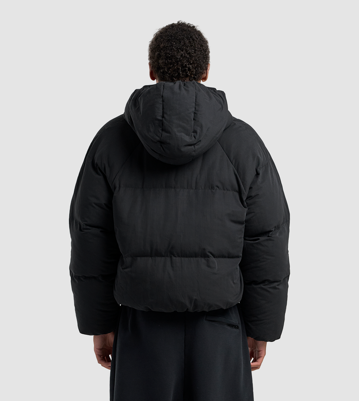 Hooded Puffer Jacket Black