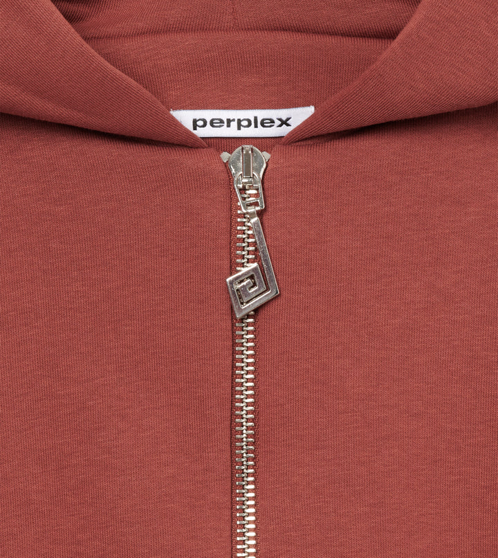 Burgundy Zip Hoodie