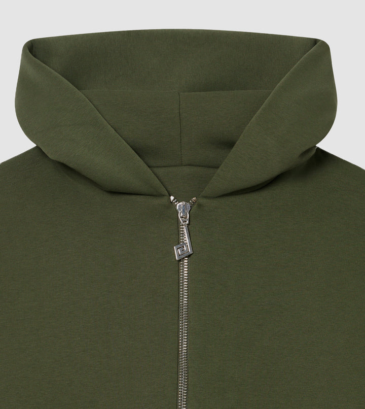 Olive Zip Hoodie