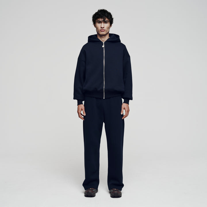 Navy Zip Hoodie