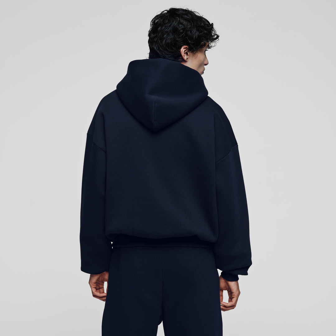 Navy Zip Hoodie