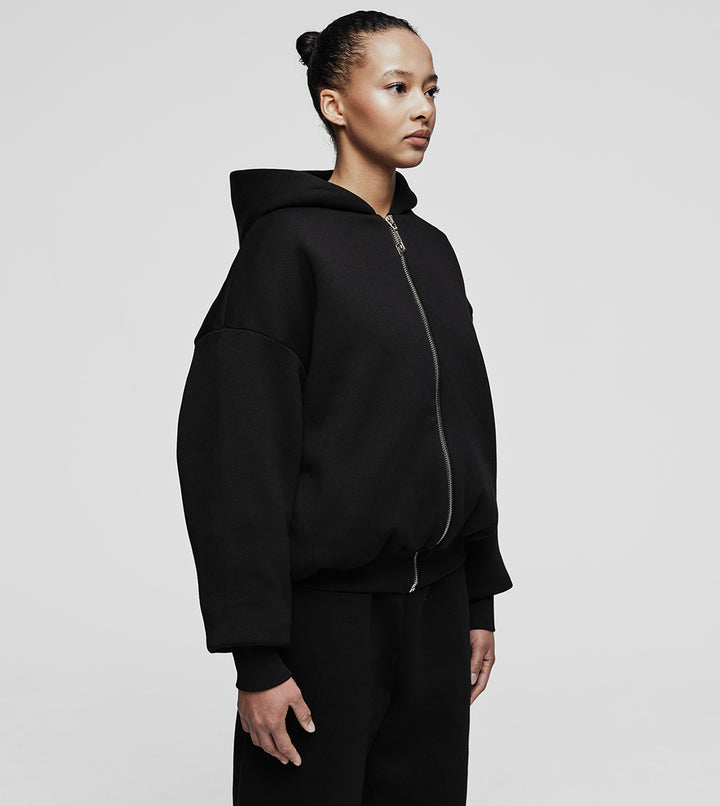 Black Zip Hoodie