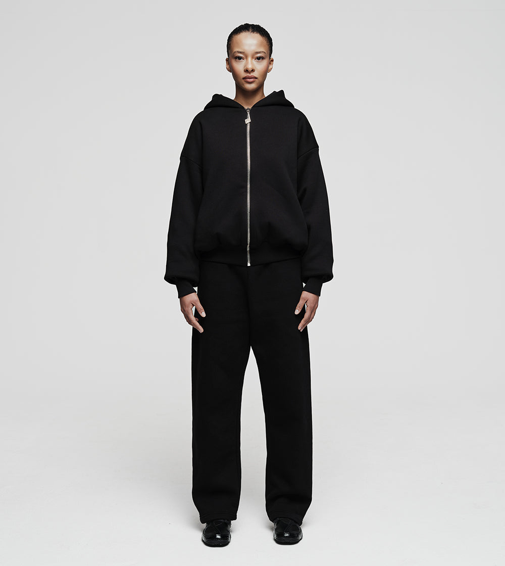Black Zip Hoodie