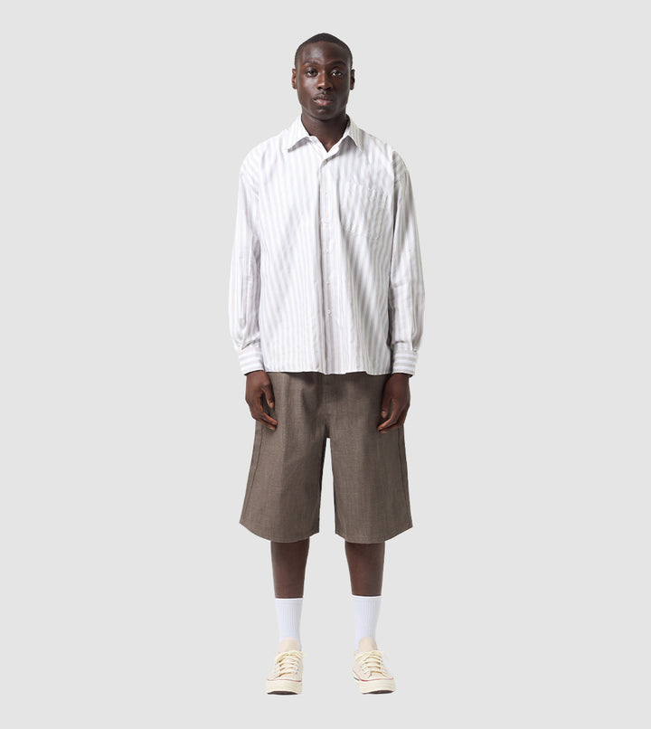 Japanese Raw Denim Shorts Brown