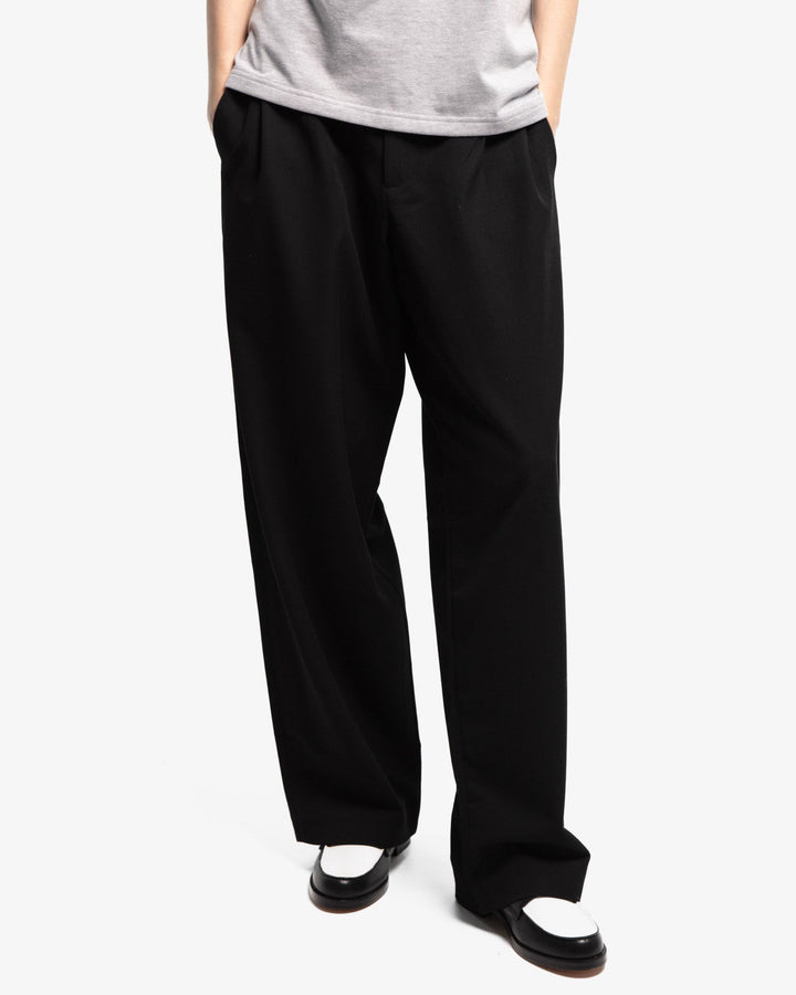 Pleated Pants Black