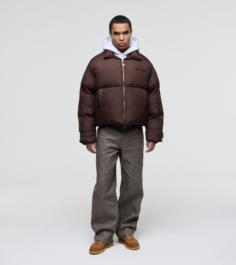 Armor Puffer Jacket Brown