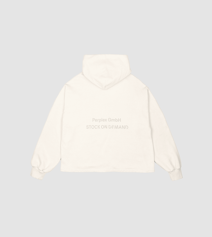 Zip Hoodie Raw Cream