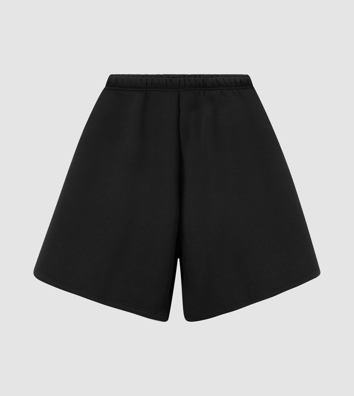 Zip Hoodie Shorts Tracksuit Black