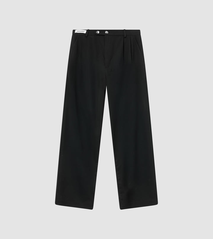 Pleated Pants Black