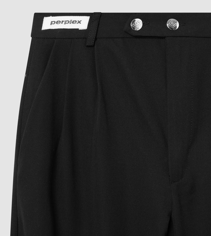 Pleated Pants Black